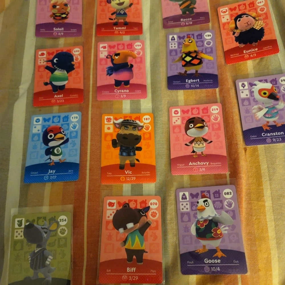 Animal Crossing Amiibo Card Lot